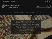 Tablet Screenshot of moonsrarebooks.com